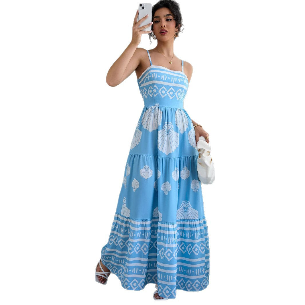Robe Bustier Ethnique Ajustée — Style Vacances d'Été
