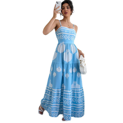 Robe Bustier Ethnique Ajustée — Style Vacances d'Été