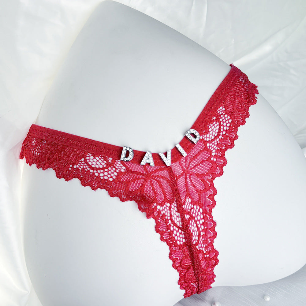 Culotte en dentelle taille basse