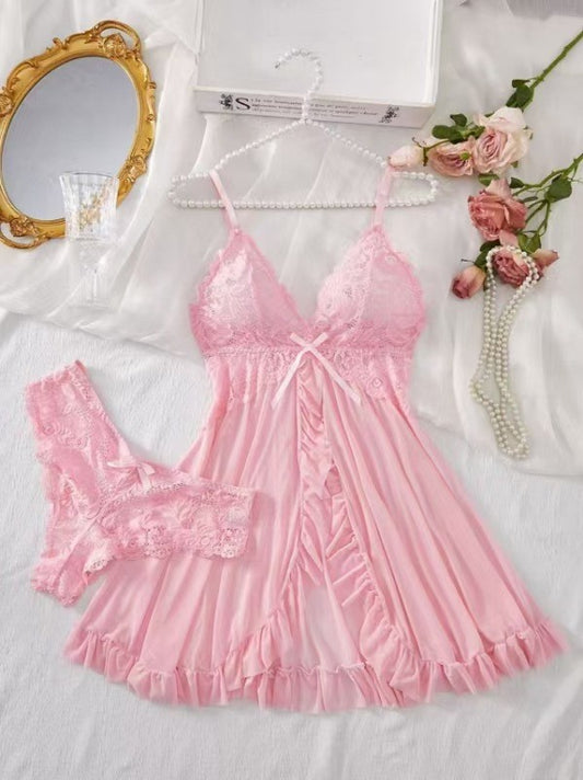 Ensemble débardeur en dentelle