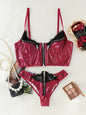 Ensemble de lingerie féminine en cuir