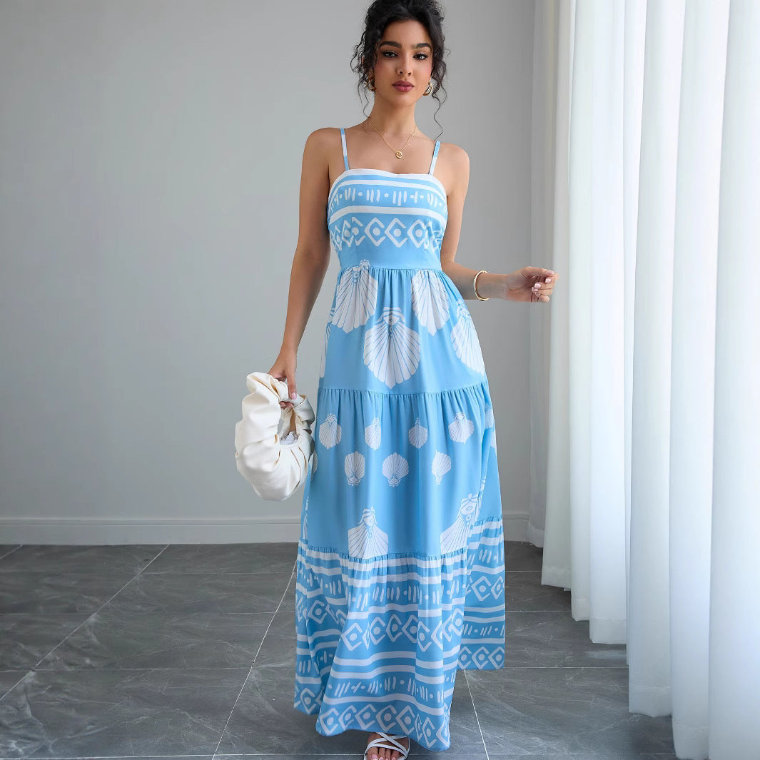 Robe Bustier Ethnique Ajustée — Style Vacances d'Été