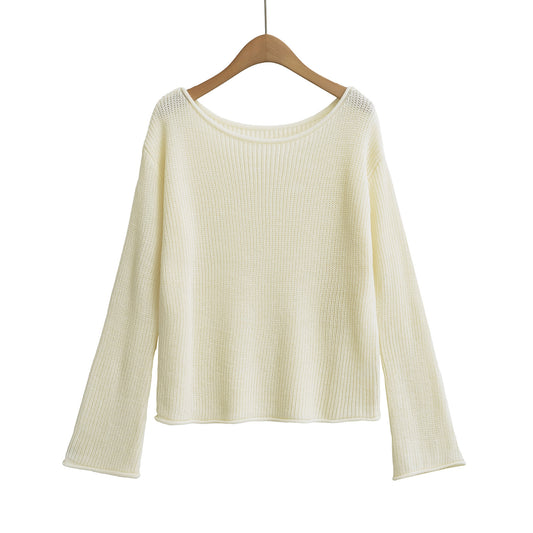 Pull Épaule Dénudée — Style Chic & Moderne