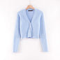 Cardigan Col V Manches Longues — Élégance Casual