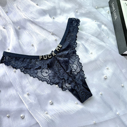 Culotte en dentelle taille basse