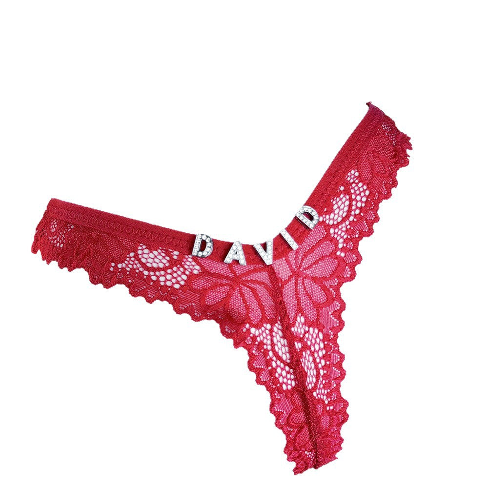 Culotte en dentelle taille basse