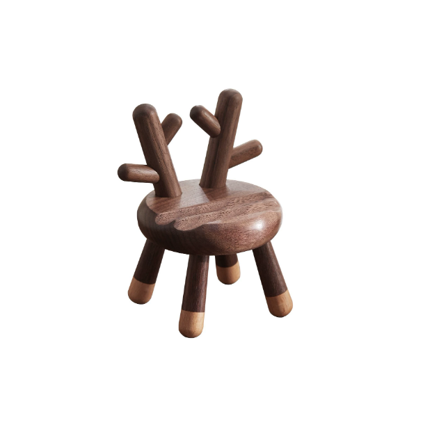 Porte-Téléphone Décoratif Bois — Cerf Stylisé Bureau