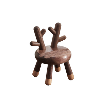Porte-Téléphone Décoratif Bois — Cerf Stylisé Bureau