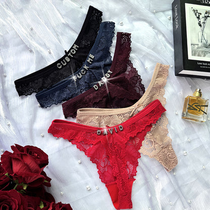 Culotte en dentelle taille basse