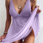 Ensemble lingerie trois pièces en dentelle transparente – Plusieurs couleurs